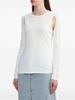 cut-out fine-knit jumper