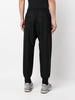 drawstring tapered track pants