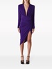 V-neck draped-design dress