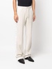 drawstring velour track pants