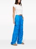 satin cargo-pocket trousers