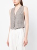 tailored-cut V-neck waistcoat