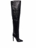 Jane over-the-knee almond-toe boots