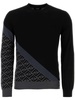 FF-pattern intarsia-knit jumper