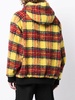 plaid-check print hoodie