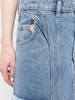 asymmetric denim mini skirt