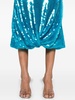 Blue Sidd Sequined Mesh Midi Dress