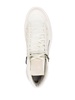 zip-around suede high-top sneakers