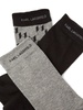 K/Monogram organic cotton socks (pack of three)