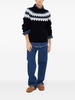 fair isle intarsia-knit wool sweater