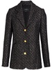 sequin-embellished tweed blazer