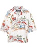 La Chemise Casaco cotton shirt with Capri Cars print