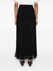 Black Pleated Maxi Skirt