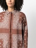 bandana-print long-sleeved shirt