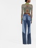 Moonogram wide-leg denim trousers