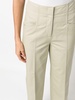 high-waisted straight cotton trousers