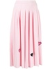 heart pleated skirt