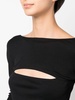 cut-out virgin-wool top