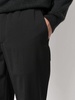 elasticated-waist tailored trousers