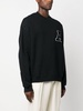 logo-patch organic cotton sweatshirt