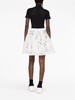 sequin-embellished tulle miniskirt