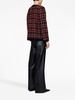 wide-leg recycled-leather trousers