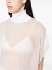 open-knit high-neck top