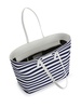 Nilde striped canvas tote bag