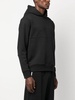 logo-debossed long-sleeve hoodie