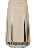 Brit pleated midi skirt