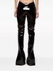 vinyl flared trousers