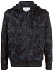 paisley-print zip-up hoodie