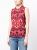 Ines printed cotton tank top