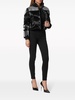 crystal-embellished cropped puffer jacket