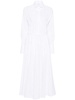 elasticated-waist cotton maxi dress