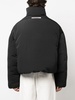 Jacquemus Asymmetric Buttoned Highneck Puffer Jacket