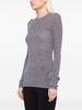 ribbed crew-neck top