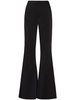 flared satin trousers