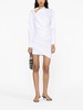 asymmetric cotton shirtdress