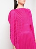 fully pleated slit-sleeve dress