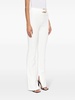 snake-buckle straight trousers