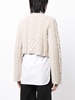 chunky-knit wool blend jumper 