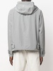 drawstring-hooded zipped jacket