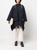 hooded poncho coat