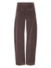 stretch-cotton tapered trousers