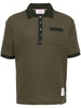 open-stitch cotton polo shirt