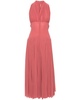 halterneck mesh maxi dress