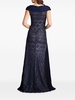 sequin-embellished layered gown