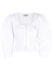 White Organic Cotton-Poplin Blouse