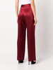 wide-leg silk satin trousers